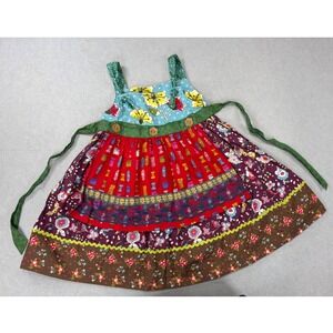 Matilda Jane Knot Dress Girls 6 Paint by Numbers Apron Dress